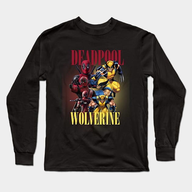 Deadp00l and W0lver1ne Fanart Long Sleeve T-Shirt by edongskithreezerothree